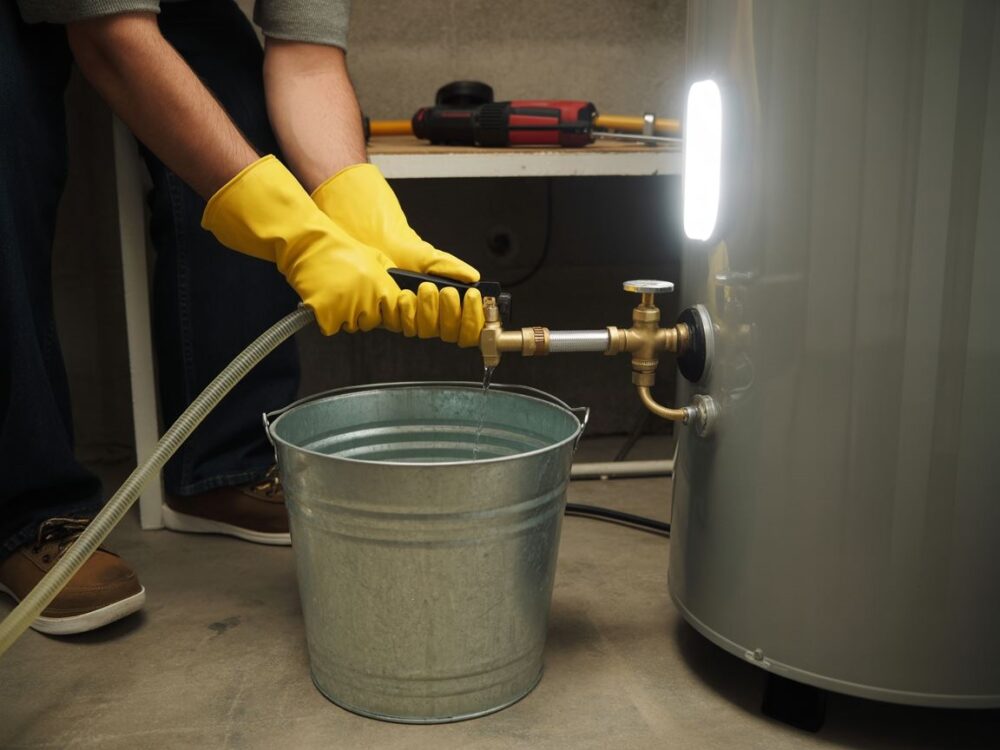 bojler elektryczny w pralni