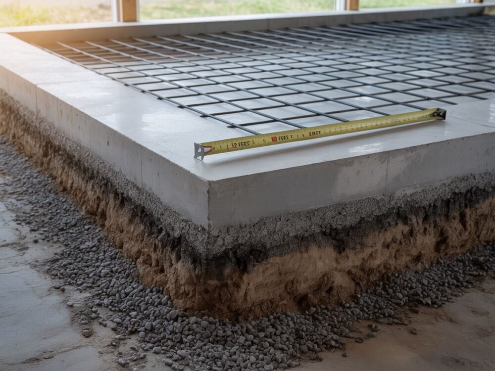 fundament garażu przekrój