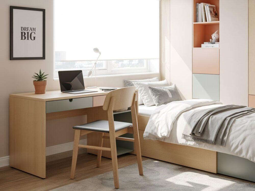 funkcjonalny wystrój pokoju nastolatka