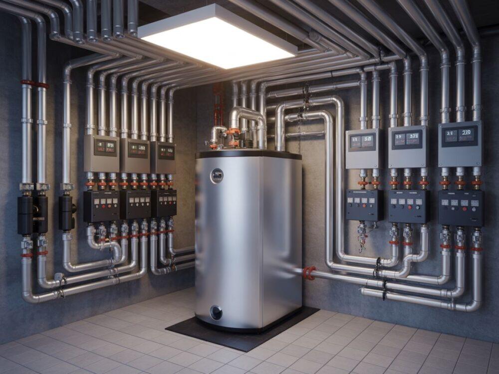 panel sterowania kotłownią