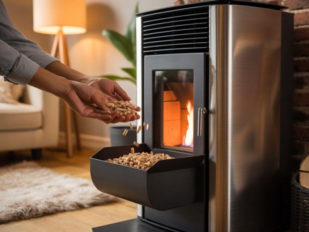 piec na pellet w domu