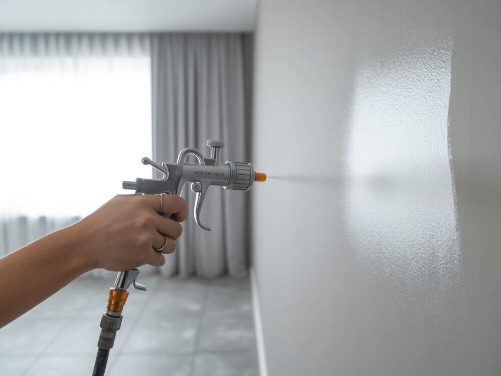pistolet natryskowy z końcówkami