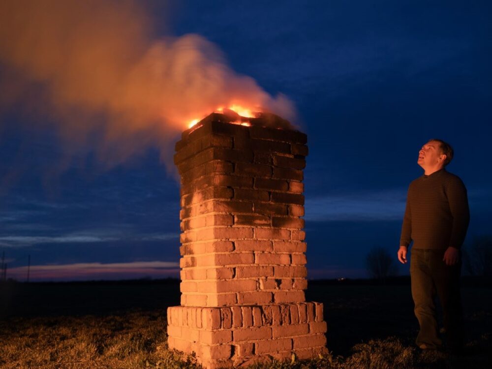 pożar sadzy w kominie