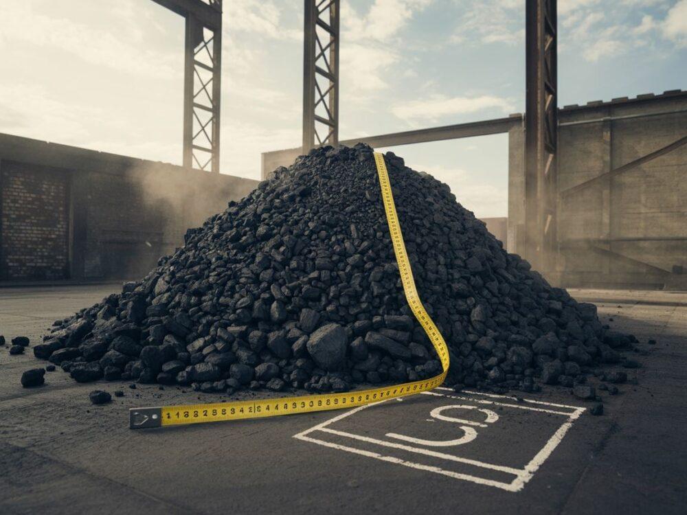 skala przemysłowa z węglem