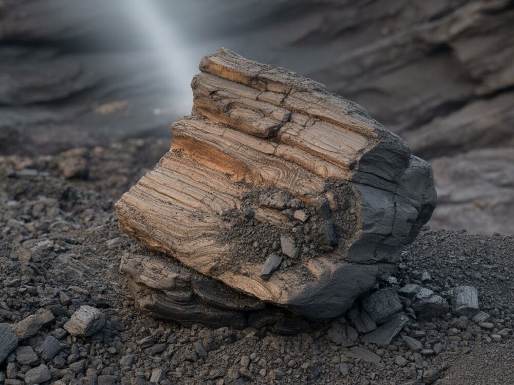 tekstura węgla brunatnego