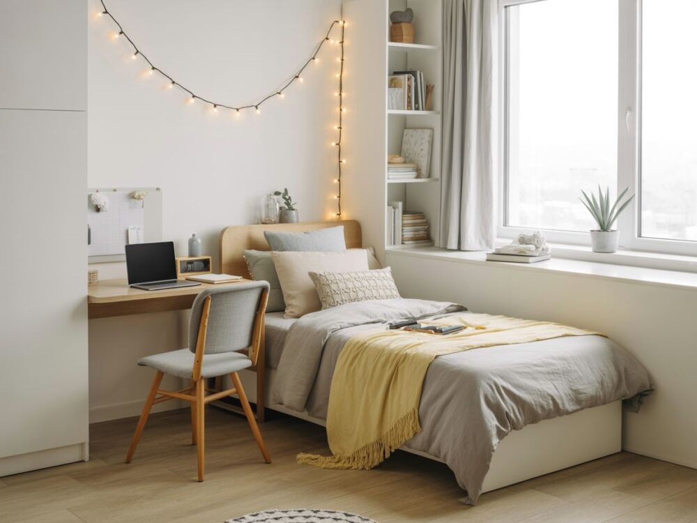 ustawienie mebli w małym pokoju