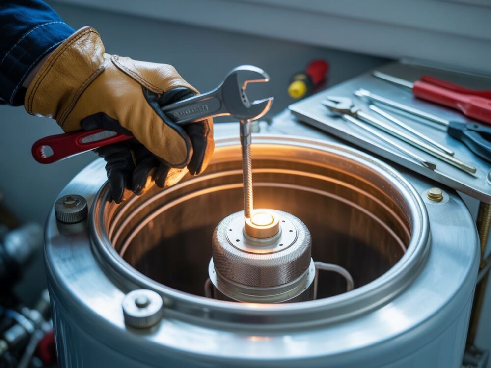 wymiana grzałki w bojlerze