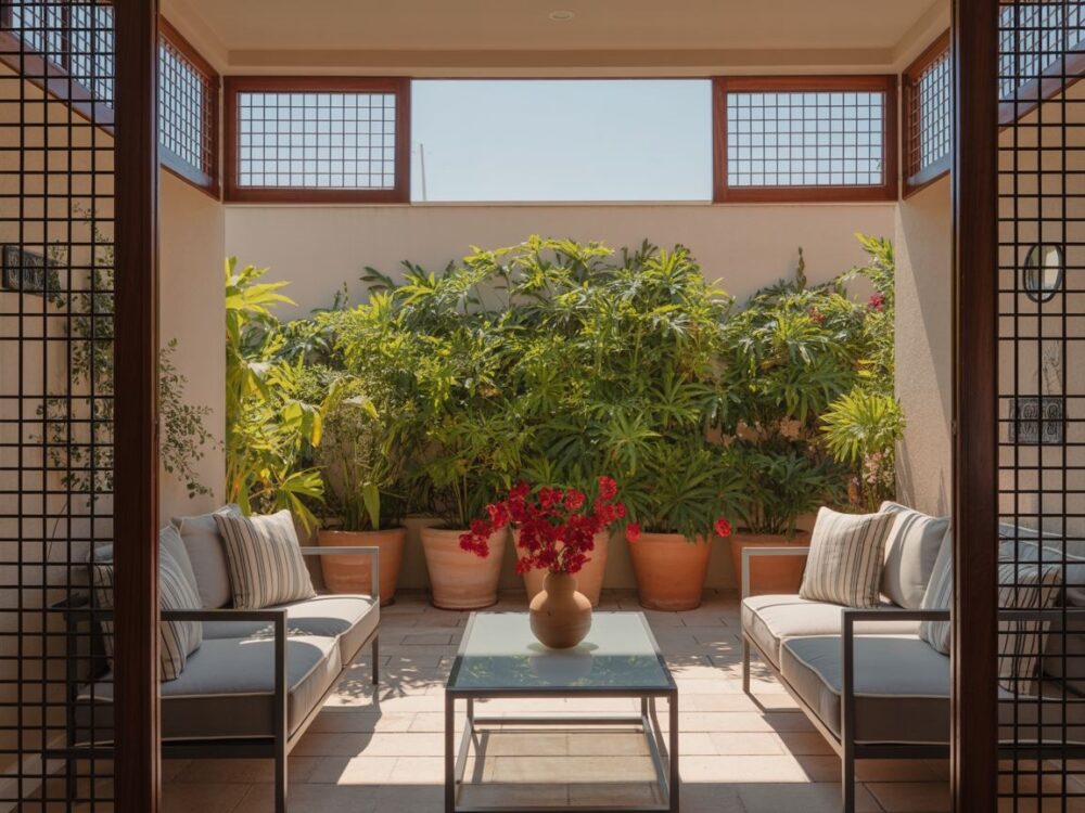 zabudowa boczna tarasu